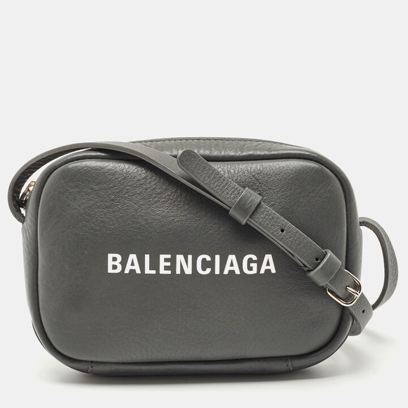 Balenciaga Handbags - Balenciaga Charcoal Leather Shoulder Bag